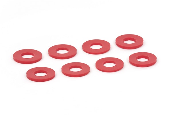 Daystar KU71074RE D-Ring Shackle Washers Set of 8 Red