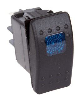 Daystar KU80011 Rocker Switch Blue Light 20 AMP Single Pole