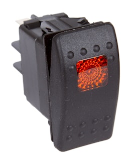 Daystar KU80013 Rocker Switch Amber Light 20 AMP Single Pole