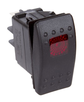Daystar KU80014 Rocker Switch Red Light 20 AMP Single Pole