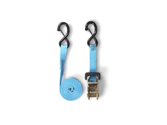 DECKED A0088-RSTP-BLU Standard ratchet straps with DECKED logo - one (1) set of two (2) - blue