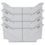 DECKED AD8WIDEX4 Locking tab wide Drawer Dividers - (1) one set of four
