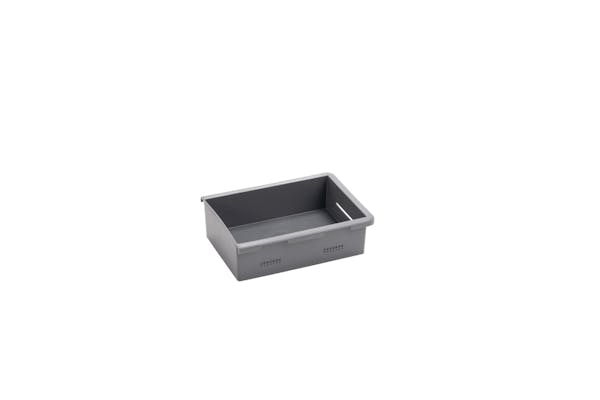 DECKED A0086-SSBN-GRY Shallow Stash Bins - storage bins for vX & vY Drawer Systems - one set of two