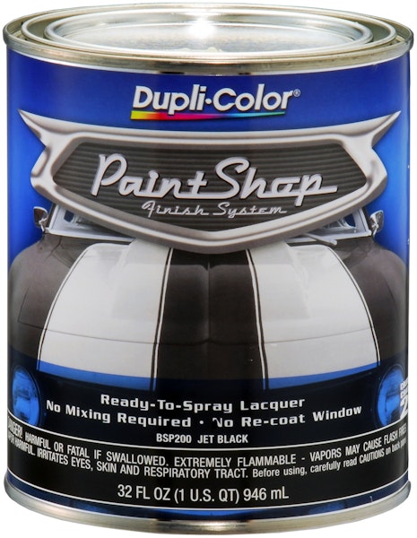 Dupli-Color BSP200 Paint Shop Finish System Base Coat; Jet Black; 32 oz. Quart