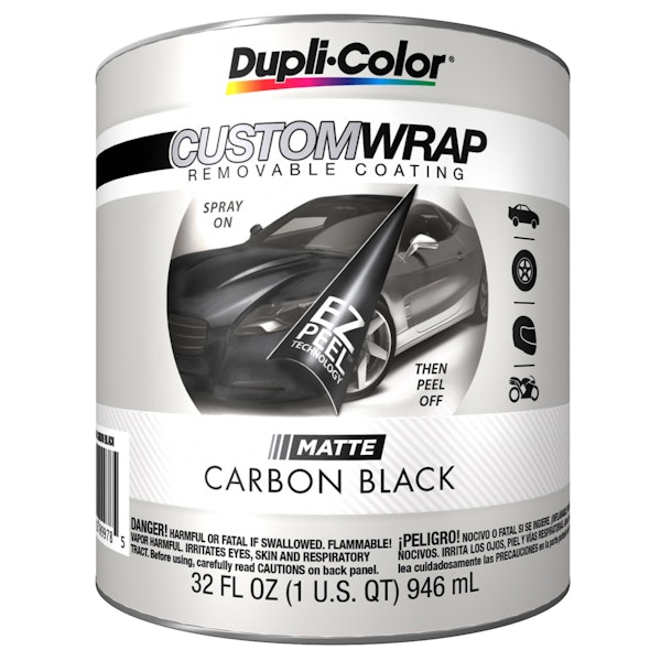 Dupli-Color CWBQ794 Custom Wrap; Carbon Black; 32 Oz; Quart