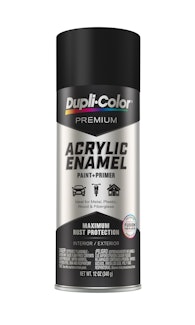Dupli-Color PAE101 Premium Acrylic Enamel; Semi-Gloss Black; 12 Oz. Aerosol