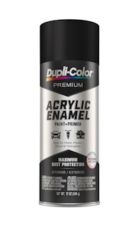 Dupli-Color PAE102 Premium Acrylic Enamel; Flat Black; 12 Oz. Aerosol