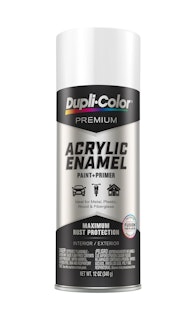 Dupli-Color PAE110 Premium Acrylic Enamel; Gloss White; 12 Oz. Aerosol