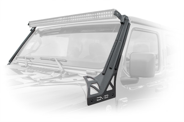 DV8 Offroad D-JL-190052-PIL Jeep Wrangler JL / Gladiator JT A-Pillar Mount With Rail Accessory Mount System