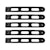 DV8 Offroad D-JP-190026-BK-5 Jeep JK 4 Door Handle Inserts, 5 Pcs, Black