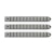 DV8 Offroad D-JP-190028-AL-3 Jeep JK 2 Door Handle Inserts, 3 Pcs, Silver