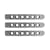 DV8 Offroad D-JP-190059-AL-3 Jeep JK 2 Door Handle Inserts | 3 Pcs | Silver