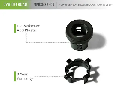DV8 Offroad MPRSNSR-01 Mopar Sensor Bezel (Dodge, Ram, Jeep - Set Of 4)