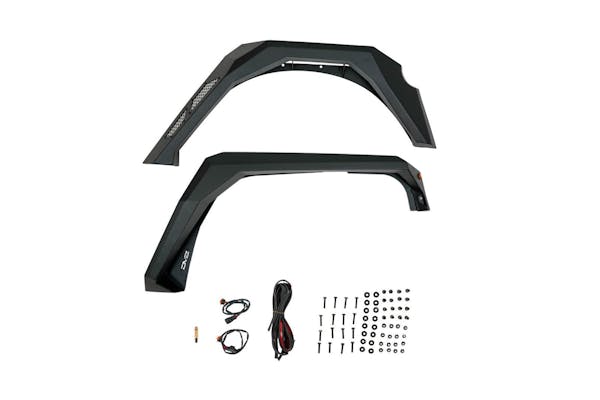 DV8 Offroad FDJK-09 Armor Fender Flares | Front & Rear