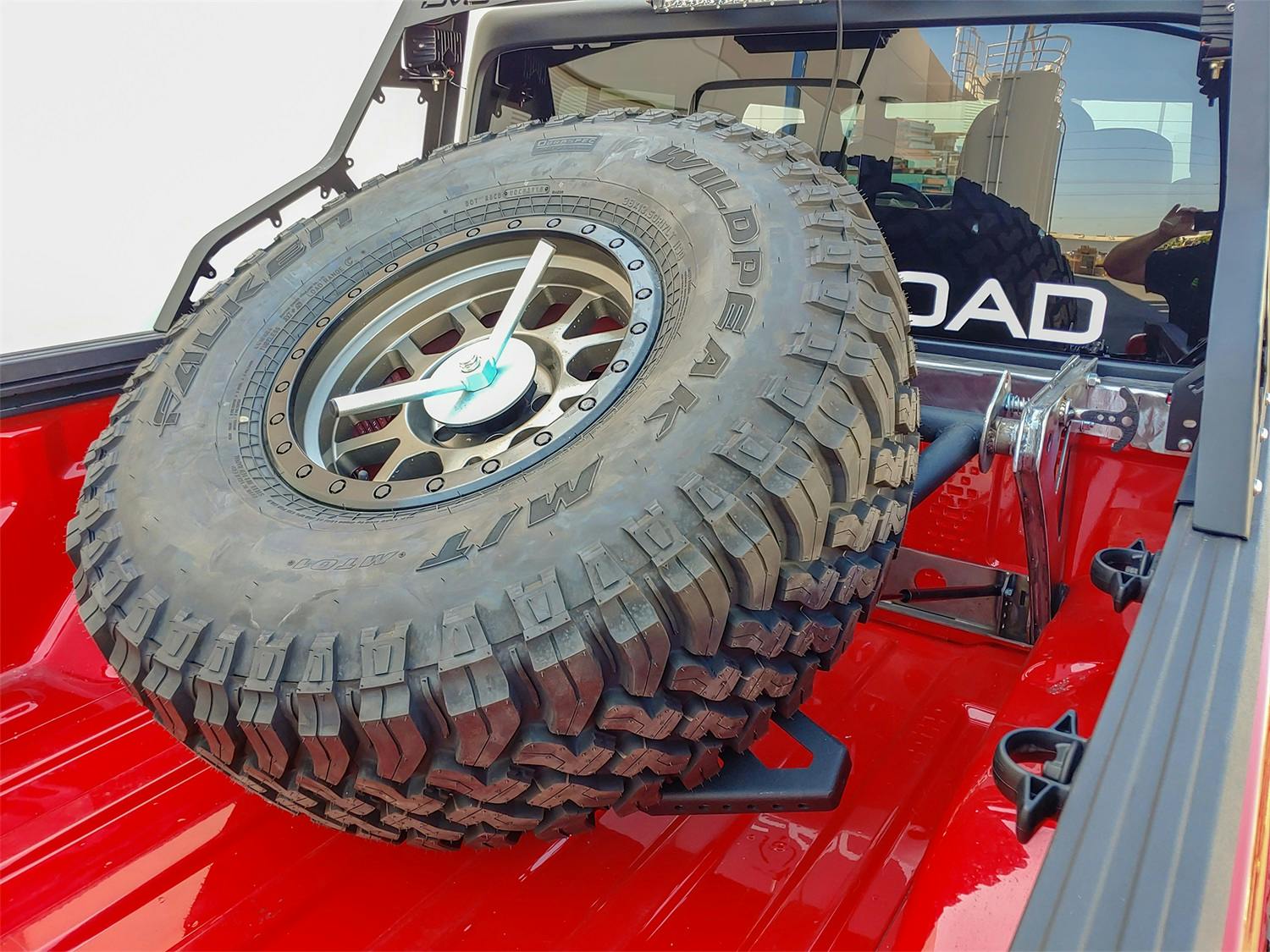 DV8 Offroad TCGL-01 Jeep Gladiator JT Adjustable Tire Carrier