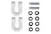DV8 Offroad UNSK-01WH Elite Series D-Ring Shackles, Pair, White