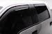 EGR 573475 EGR In-Channel Front and Rear Window Visor Set, Matte Black Finish