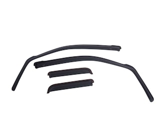 EGR 571695 EGR In-Channel Front and Rear Window Visor Set, Matte Black Finish