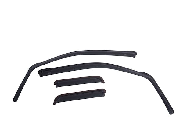EGR 572861 EGR In-Channel Front and Rear Window Visor Set, Dark Smoke Finish