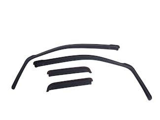 EGR 573491 EGR In-Channel Front and Rear Window Visor Set, Dark Smoke Finish
