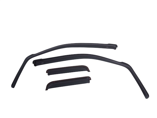 EGR 575251 EGR In-Channel Front and Rear Window Visor Set, Dark Smoke Finish
