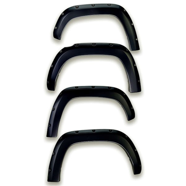 EGR 793574-G1 EGR Traditional Bolt-on look Fender Flares set of 4 Painted to Code Black