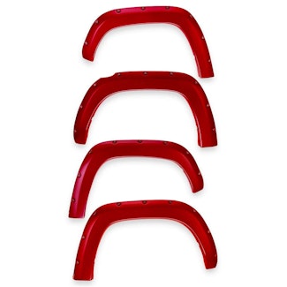 EGR 793574-PQ EGR Traditional Bolt-on look Fender Flares set of 4 Painted to Code Race Red