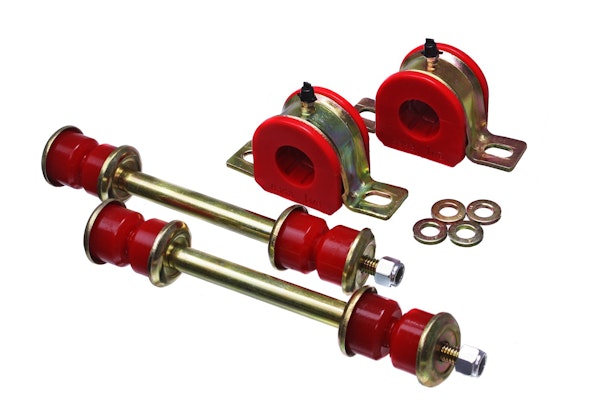 Energy Suspension 3.5222R Front Sway Bar Bushing Set Red 28Mm