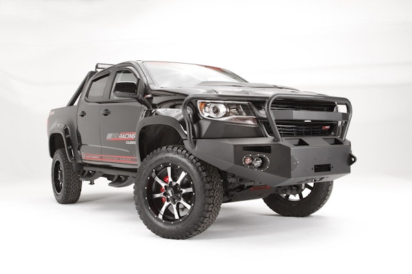 Fab Fours CC15-H3350-B Premium Winch Bumper with Full Grill Guard Bare