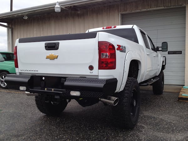 Fab Fours CH11-T2150-1 Black Steel Rear Bumper