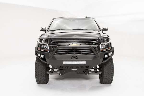 Fab Fours CS15-D3552-B Vengeance Front Sensor Bumper with Pre-Runner Guard Bare