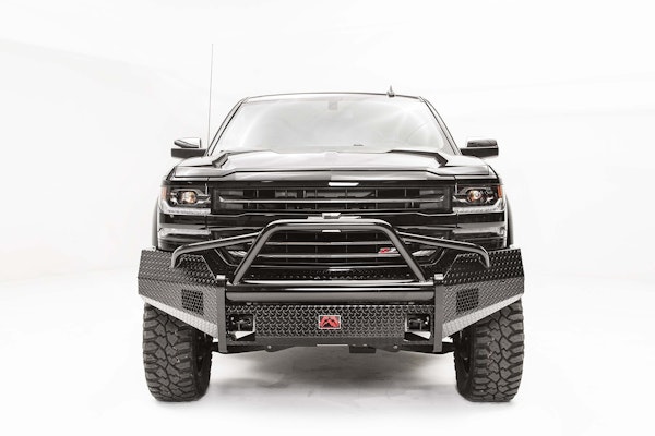 Fab Fours CS16-K3862-1 Black Steel Pre-runner Bumper with Tow Hooks