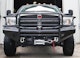 Fab Fours DR03-S1060-1 Black Steel Bumper Full Guard with Tow Hooks
