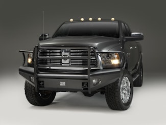 Fab Fours DR06-Q1160-1 ELITE Full Grill Guard with Tow Hooks