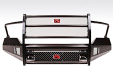 Fab Fours DR09-K2460-1 Black Steel Bumper Full Guard with Tow Hooks