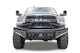 Fab Fours DR19-S4462-1 Black Steel Series Front Bumper with pre-runner guard