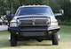 Fab Fours DR94-S1560-1 Black Steel Bumper with Full Guard with Tow Hooks