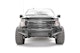 Fab Fours FF18-K4562-1 Black Steel Bumper with Pre-runner Guard with Tow Hooks