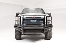 Fab Fours FS05-S1260-1 Black Steel Bumper with Full Guard with Tow Hooks