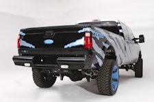 Fab Fours FS08-T1350-1 Black Steel Rear Bumper