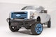 Fab Fours FS11-S2561-1 Black Steel Bumper with No Guard with Tow Hooks