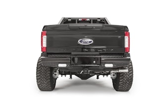 Fab Fours FS17-T4150-1 Black Steel Rear Bumper