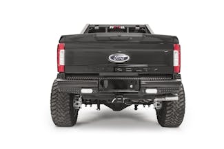 Fab Fours FS17-T4150-1 Black Steel Rear Bumper