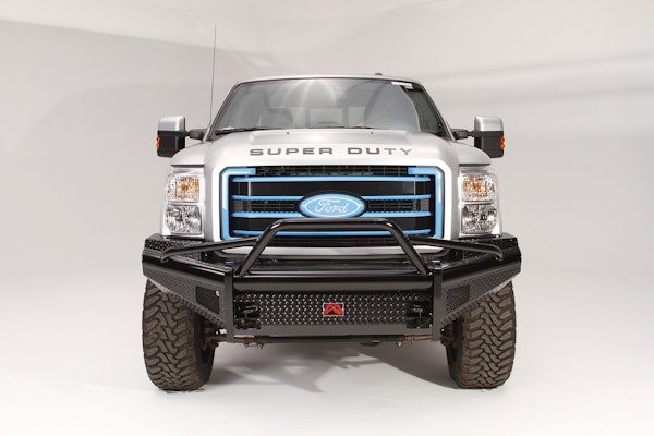 Fab Fours FS99-S1662-1 Black Steel Bumper with Pre-runner Guard with Tow Hooks
