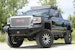 Fab Fours GM11-S2861-1 Black Steel Bumper with No Guard with Tow Hooks