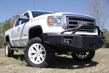 Fab Fours GS14-H3152-B Premium Winch Bumper with Pre-runner Grill Guard Bare