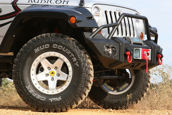 Fab Fours JK07-B1850-1 Premium Lifestyle Winch Bumper with Pre-runner Grill Guard