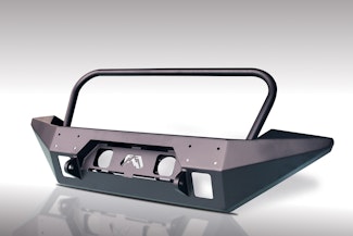 Fab Fours JK07-B1858-1 Premium FMJ Full Width Winch Bumper with grill guard