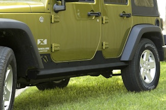 Fab Fours JK07-G1250-B Premium Unlimited Rock Sliders Bare