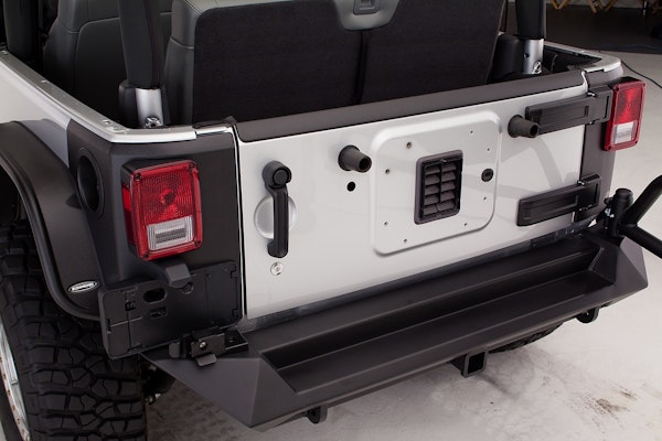 Fab Fours JK07-Y1251-1 Premium Rear Base Bumper (NO Tire Carrier)